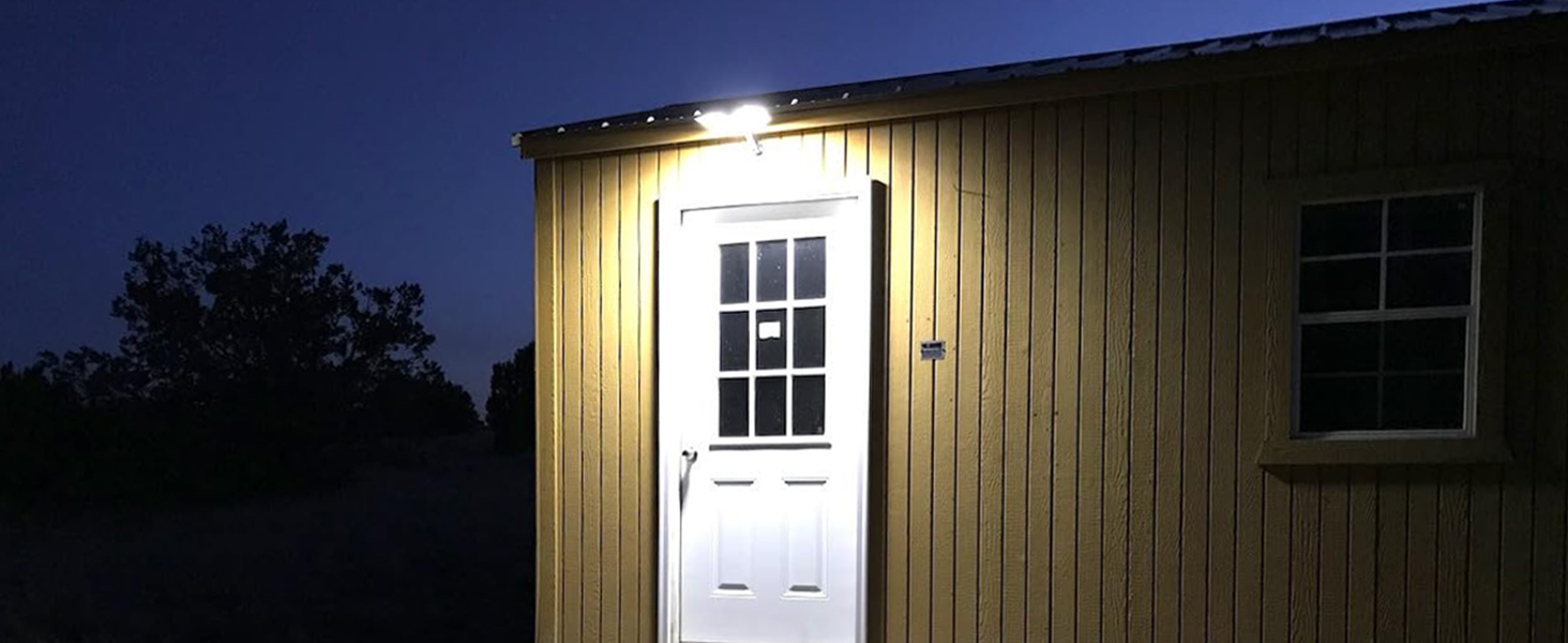Сонячний вуличний ліхтар із датчиком руху, 200 Вт, 180 LED, 6500K, з пультом, для саду, готелю, двору, гаража, комплект 4 шт.