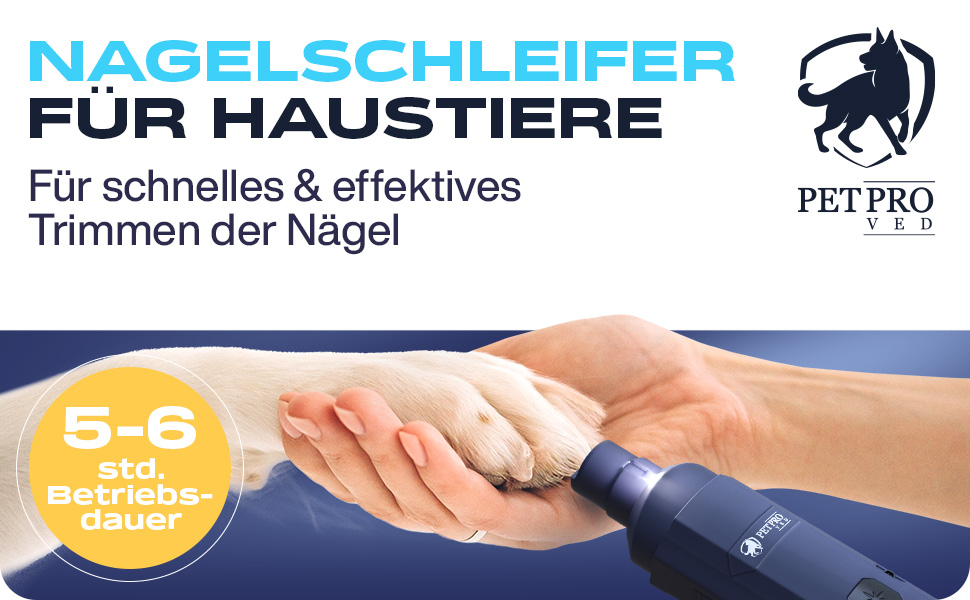 Електричний точилка для собачих кігтів з LED-підсвіткою, Navy