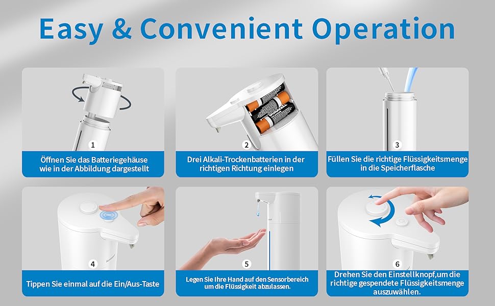 Automatic Electric Soap Dispenser - Touchless Soap Dispenser for Kitchen & Bathroom
