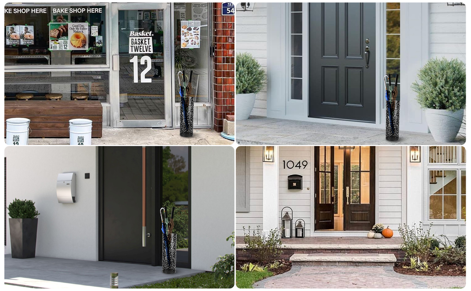 Металевий підставка для парасольки Topiky, кругла, золота, 15x10,5 см