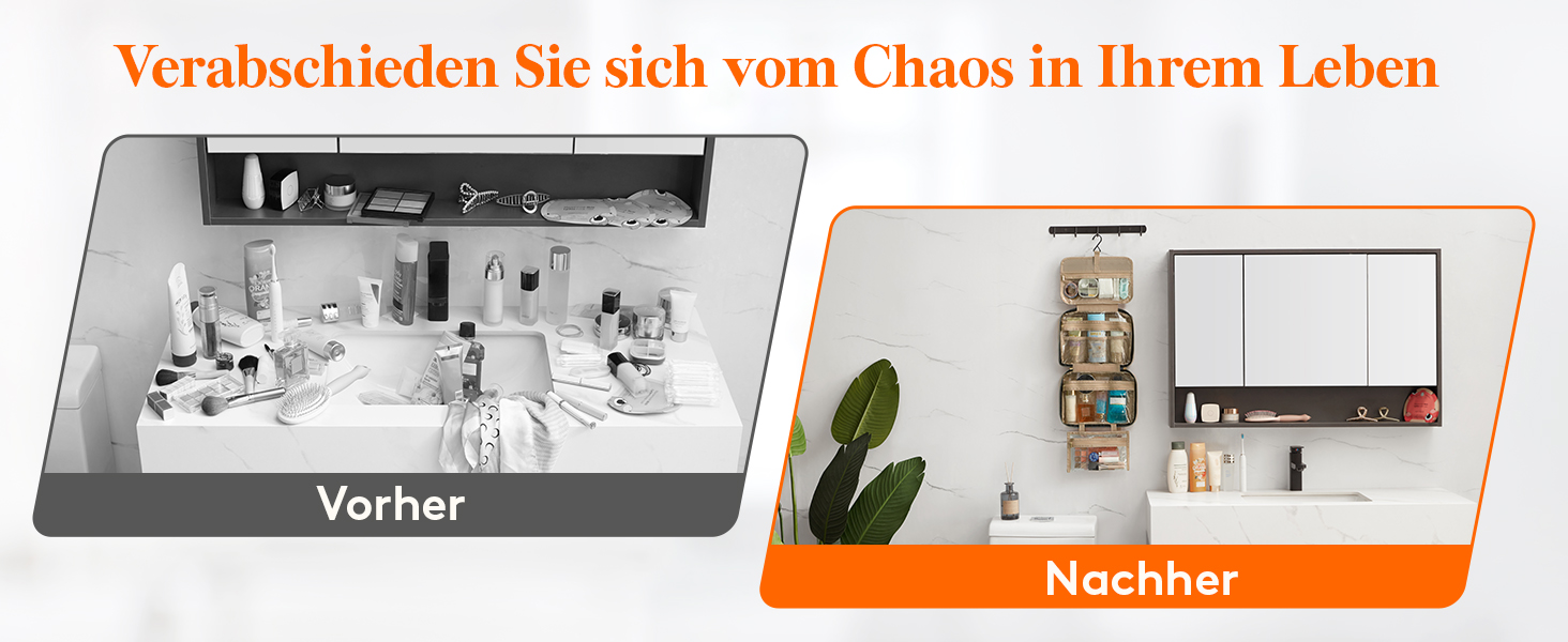 Жіноча дорожня косметичка Lifewit з гачком, велика органайзер для косметики, прозора косметичка для подорожей, м'ятно-зелена