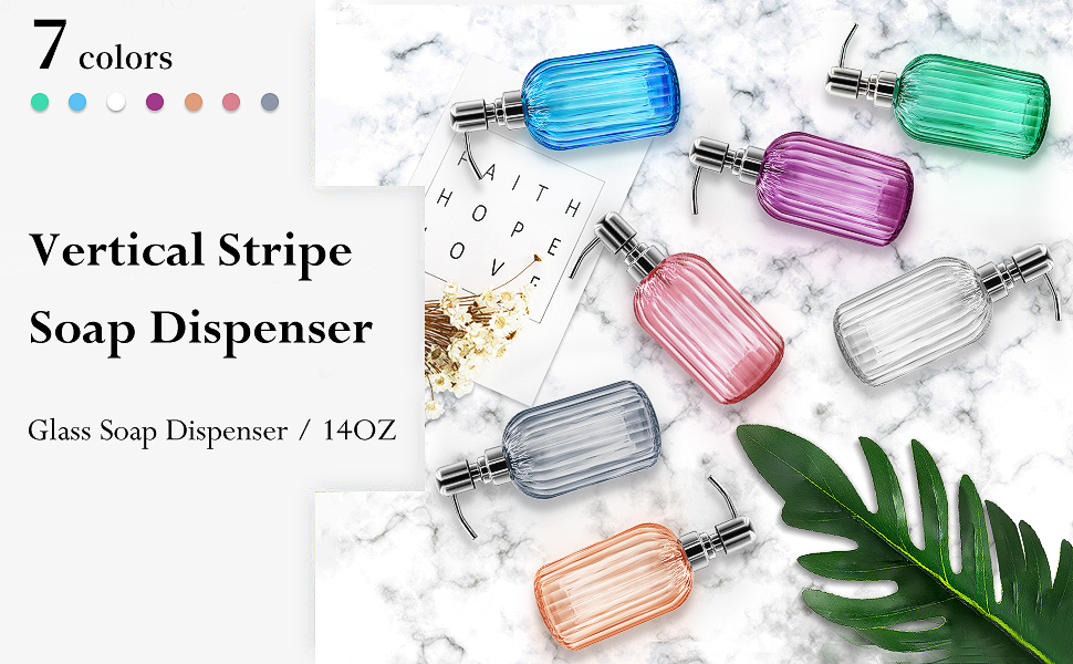 Набір дозаторів для мила 2 шт., 400 мл, скляні з нержавіючою сталею, для ванної, кухні, преміум-якість