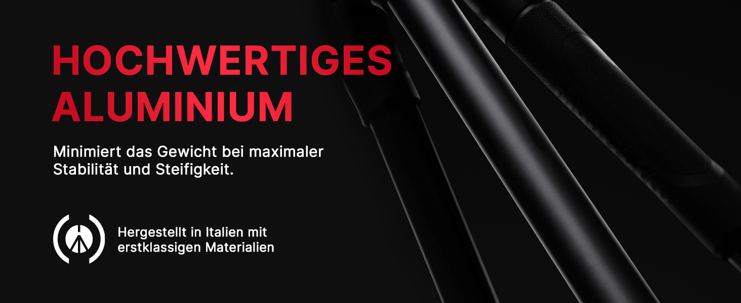 Штатив Manfrotto 190X з алюмінію – 3-секційний для бездзеркальних та DSLR камер (Alu 3 Segm Kit з Arca Swiss)