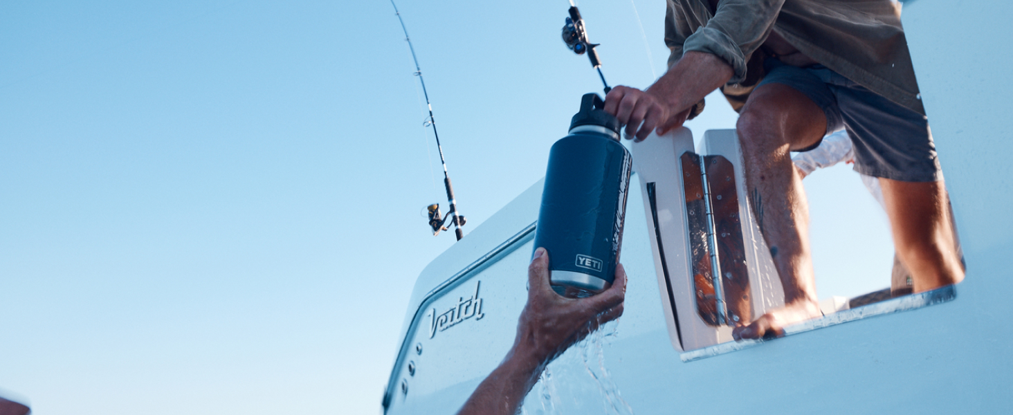 Термобутилка YETI Rambler з кришкою Hotshot, бірюзова, 532 мл