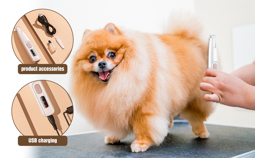 Триммер для догляду за лапами собак Paw Trim Pro - тихий, водонепроникний, для лап, очей, вух, обличчя та тіла