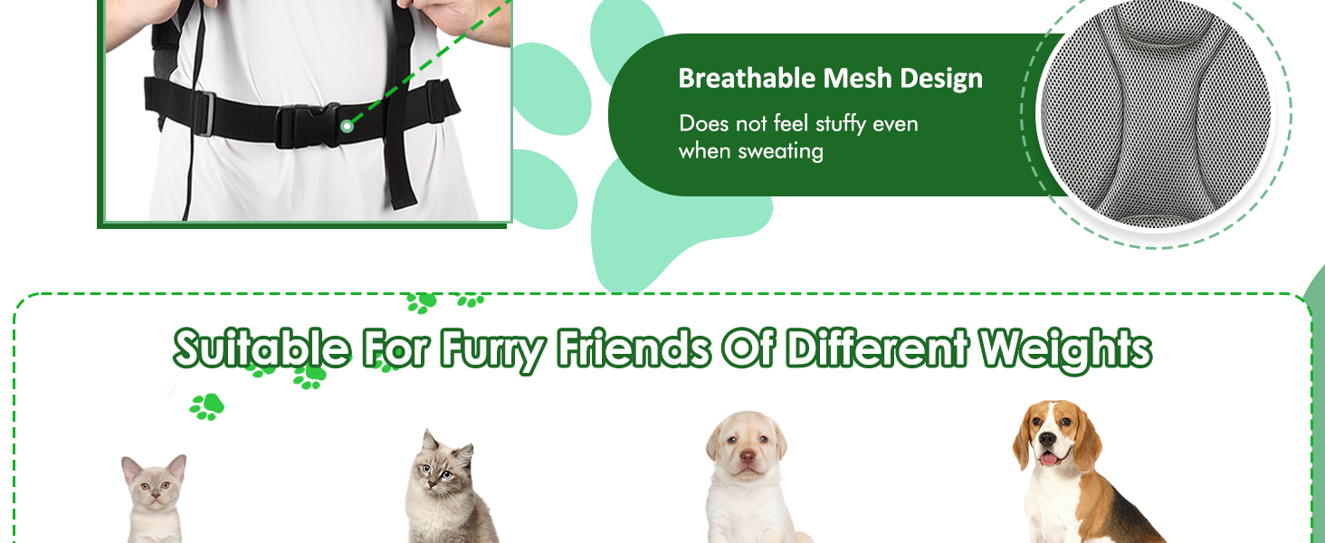 Рюкзак для тварин Kritter Planet з сітчастими вікнами, дихаючий та складаний, для собак та котів, знімний килимок, для походів, велосипеда, активного відпочинку, 7 кг, світло-сірий