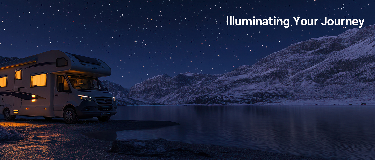 Світлодіодна лампа для кемпера Acegoo 12V/24V з USB зарядкою, червоним нічником, димуванням та гнучким кронштейном