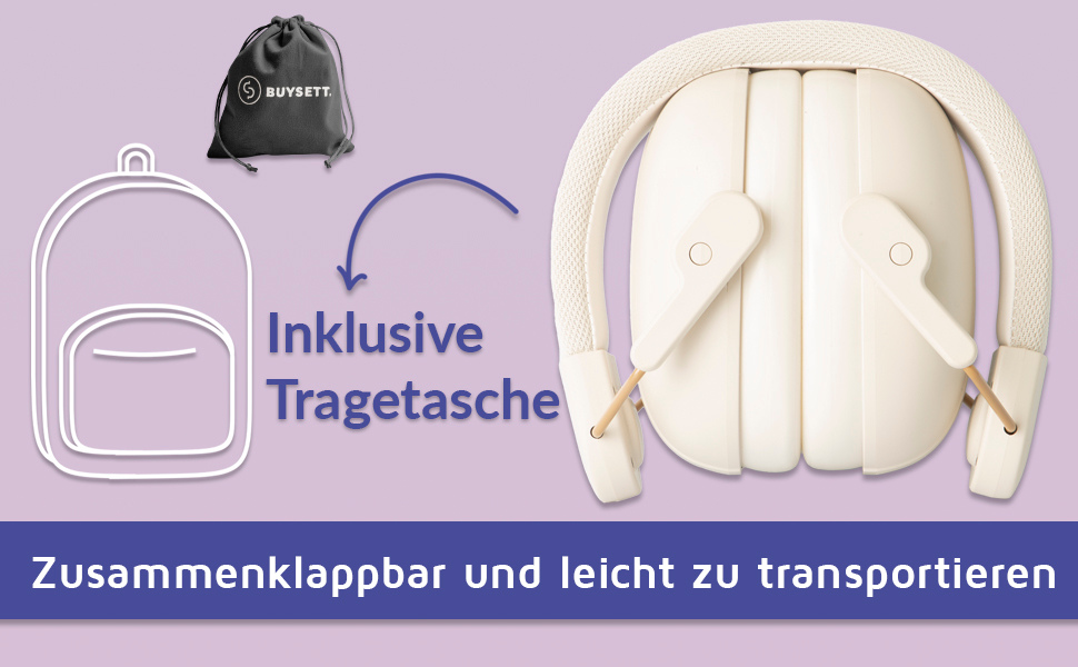 Навушники для захисту вух дітей | Шумоізоляційні навушники для дітей | Пасивні навушники для захисту вух | Захисні навушники для школи, барабанів, аутистів, концертів музики для хлопчиків та дівчаток | 3-16 років, Бежевий