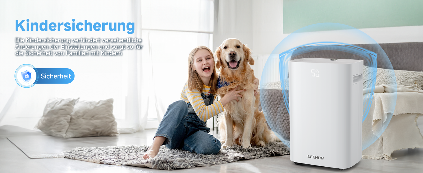 Електричний осушувач повітря 25L з таймером, фільтром та захистом від дітей. Економний, проти цвілі та вологи.