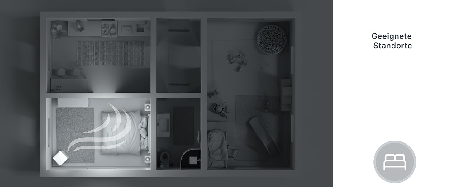 Зволожувач повітря Comedes® Demecto 12 - 12л/24г, тихий, з роликами, для дому та офісу до 25м²