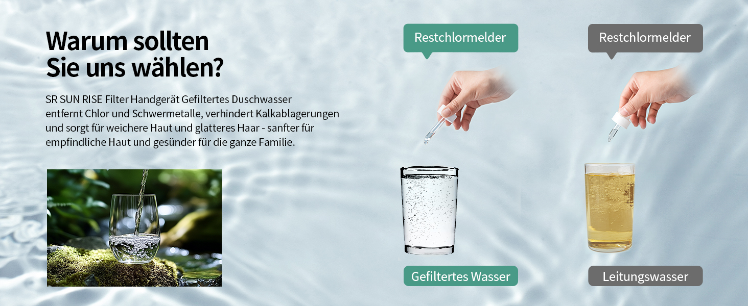 Душова лійка SR SUN RISE з фільтром, шланг та картриджі, 9 режимів, високий тиск, для жорсткої води, видаляє хлор, важкі метали, бактерії, чорний колір