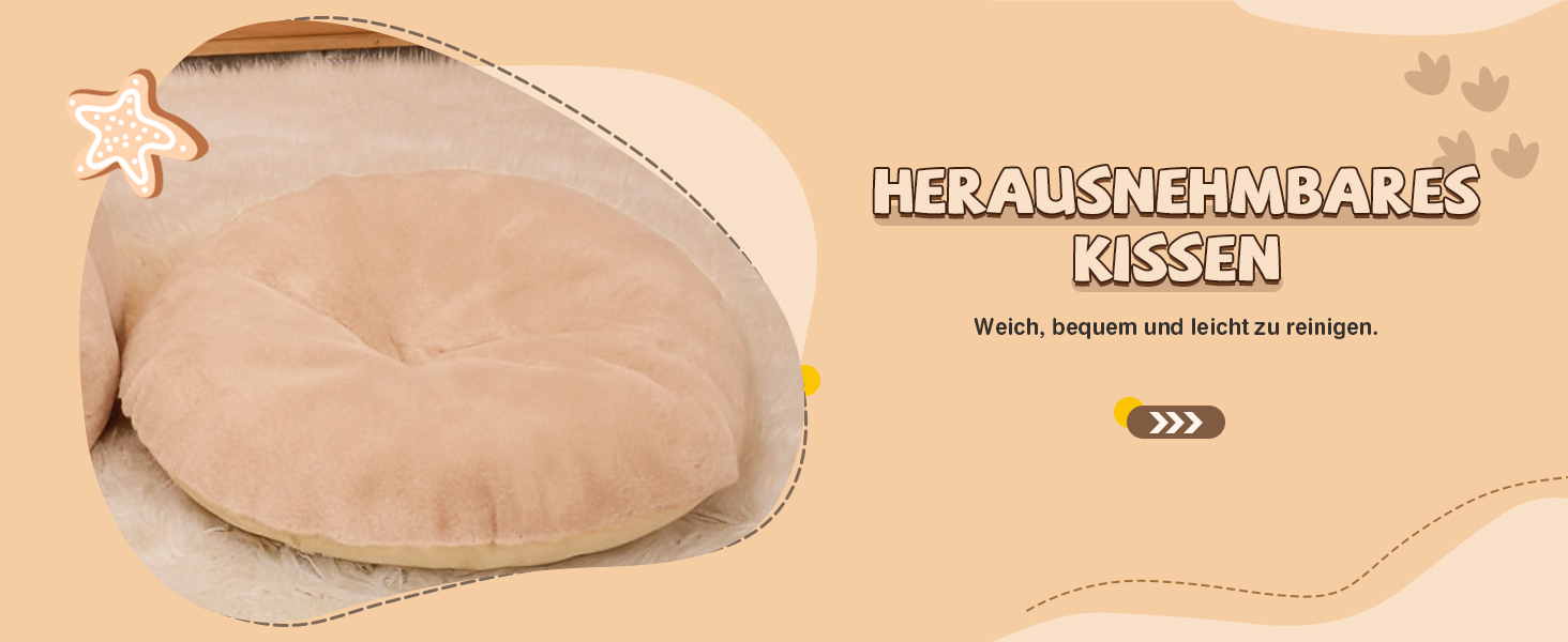 Кішка/Собака, Будинок-Печера ALLSOPETS, Igloo, Зйомний М'який Кисень, Для Маленьких і Середніх Тварин, Глетчер Блакитний, L