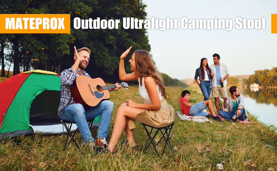 Складний стілець MATEPROX: легкий, портативний, для відпочинку на природі, риболовлі, кемпінгу та саду
