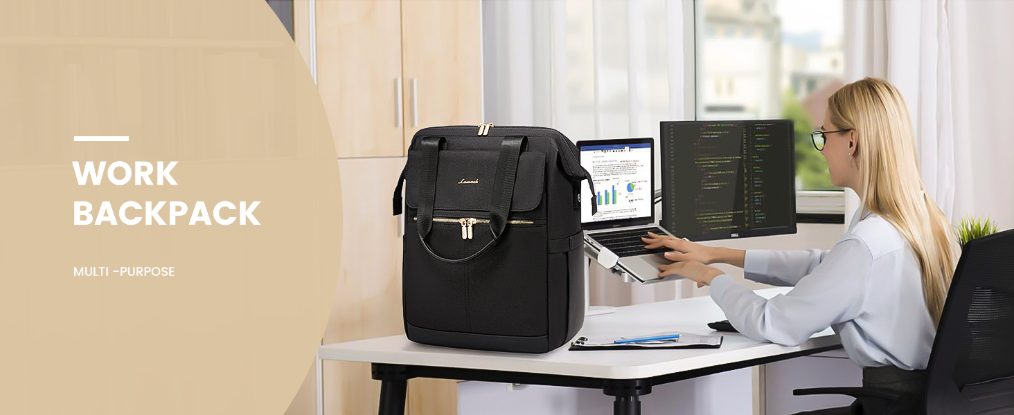 Сумка-рюкзак LOVEVOOK для жінок, водонепроникний рюкзак для ноутбука, шкільна сумка для підлітків, елегантний рюкзак для щодня, 15.6 дюймів, сумка для роботи, сумка для вчителя, рюкзак для подорожей, бежевий та хакі