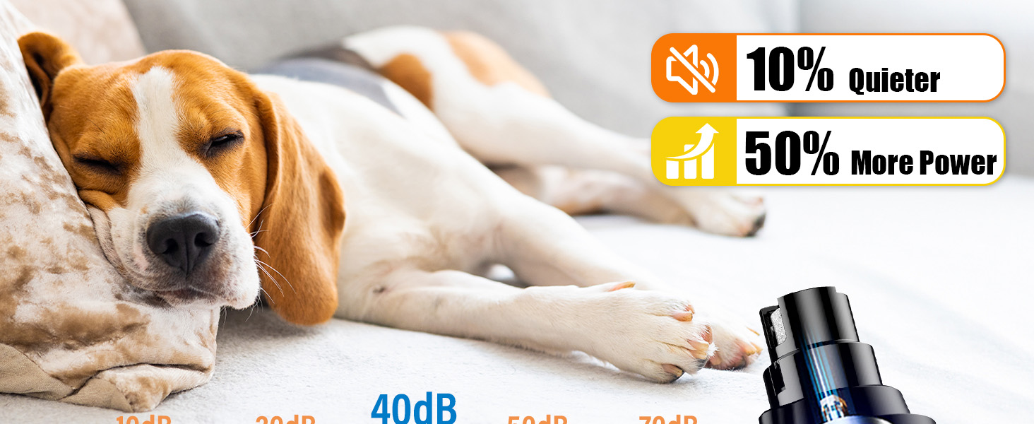 Шліфувальник кігтів для собак Casfuy Smarter Krallenschleifer 6-ступінчатий – 50% потужніший. З 2 LED-лампами, супертихий, перезаряджуваний. Підходить для собак та котів великих, середніх та маленьких порід. Білий (Оранжевий)