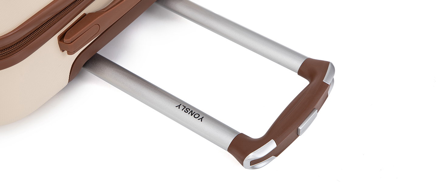 Набір валіз-ролерів (3 шт): M, L, XL, білий, з коліщатками 360°, замком, зручною ручкою. Elfenbeinweiß