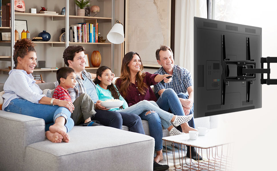 Кріплення для телевізора Ribelli® поворотне та нахильне, VESA 600x400mm, для 32-84 дюймів, до 50 кг, для телевізорів та моніторів (Flat & Curved)