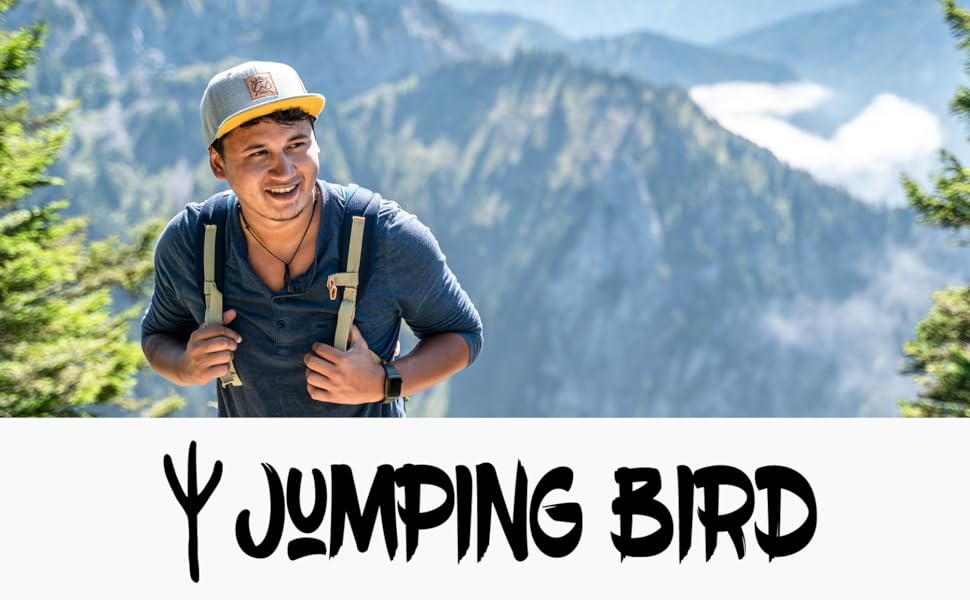 Кепка бейсболка Jumping Bird • Унісекс • Знімний козирок • Регульована • Чорна