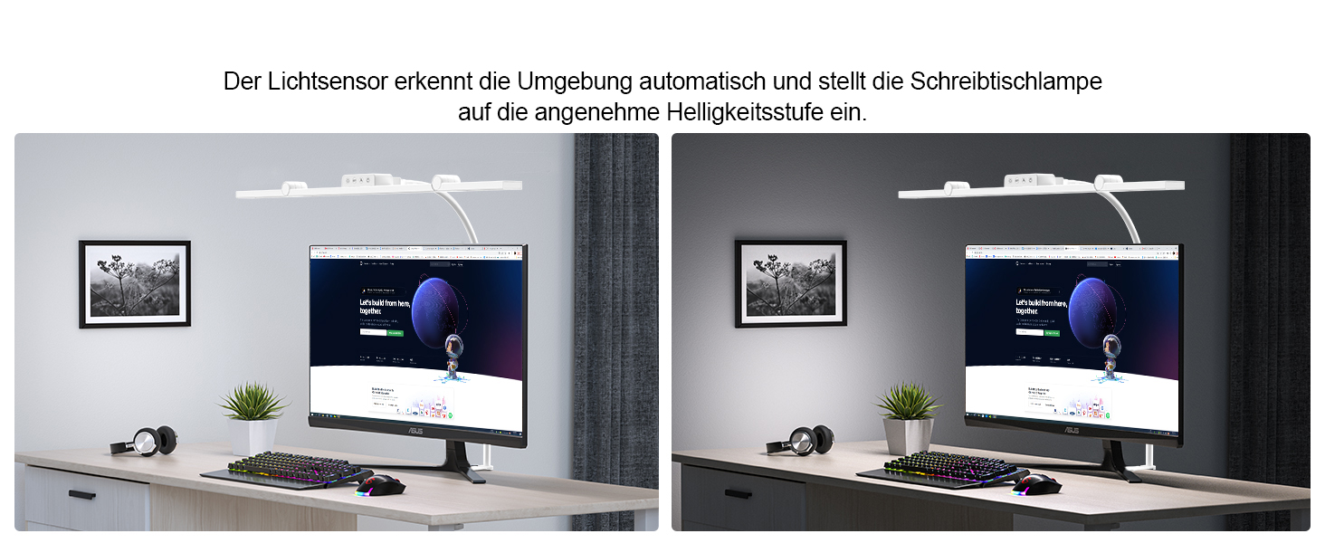 LED лампа настільна EppieBasic з кріпленням, 24W, 3 насадки, регулювання яскравості, для офісу та дому, 1200LM, захист очей, гнушкий шийний механізм, 4 режими температури кольору, таймер 30 хв