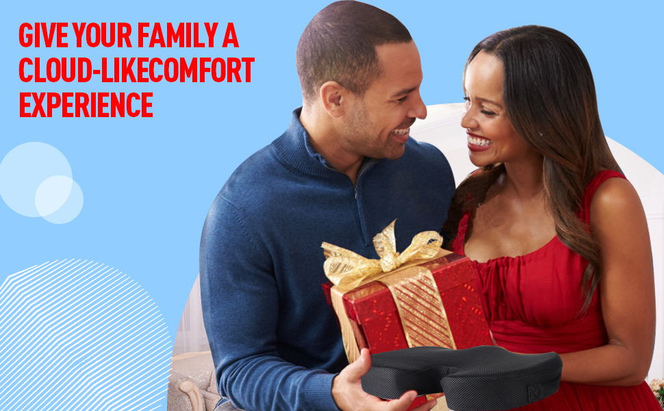 Ортопедична подушка для сидіння в авто та офісне крісло: підтримка попереку, Memory Foam, для комфорту