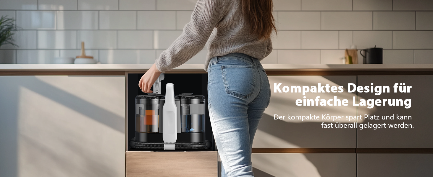 Миючий пилосос для килимів та м'яких меблів 455W: очищувач для килимів, диванів, авто, сходів