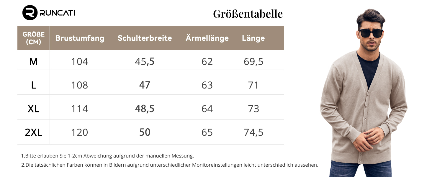 Чоловічий в'язаний кардиган Runcati без коміра V-подібний виріз, легка перехідна куртка сірого кольору, розмір M
