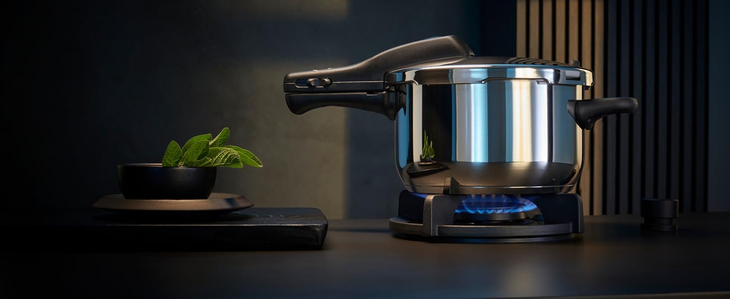 Скороварка WMF Perfect One Pot 3 л, індукція, нержавіюча сталь, 2 режими, знімна ручка, для однієї особи