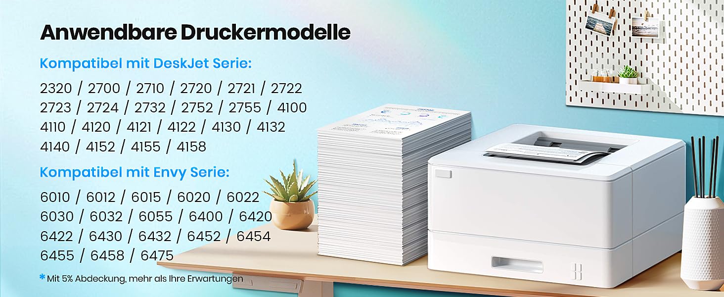 Картриджі Glliter 305XL для принтерів HP Deskjet 2800e, 2700e, 4100 та HP Envy 6000, 6420e (чорний, кольоровий), сумісні з HP 305 XL