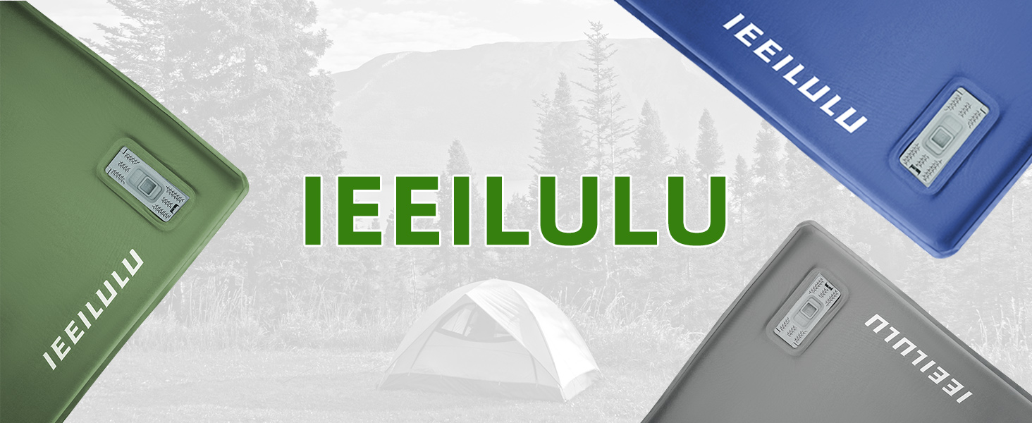 Електрична ізольована килимок IEEILULU для кемпінгу, 8 см, водонепроникний, для туризму та відпочинку на природі (зелений)