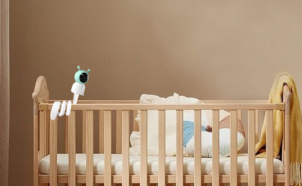 Кріплення для дитячого відеоняні Derebir, сумісне з GHB, BOIFUN, Momcozy, ABM720, з різьбленням 1/4 (46 см)