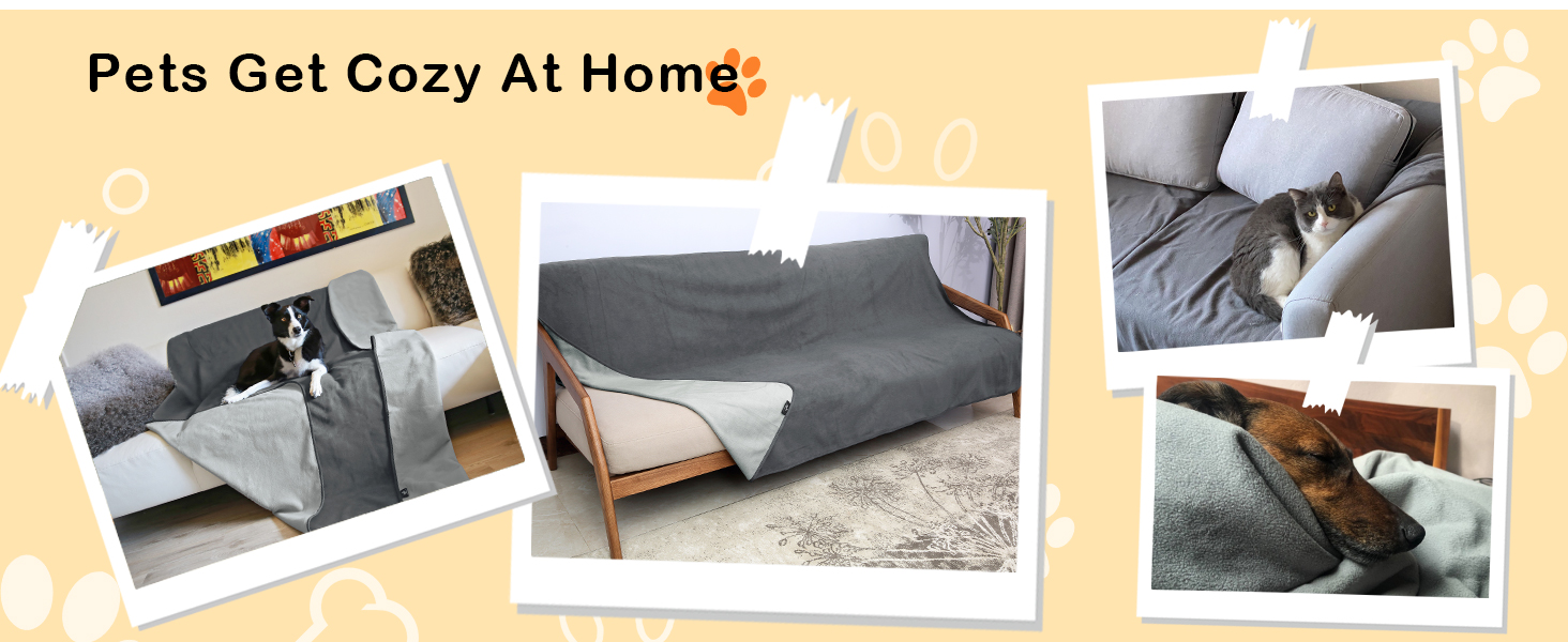 Водонепроникний коврик для собак і котів, миючий, 125x75/127x75 см, сірий (без Sherpa)