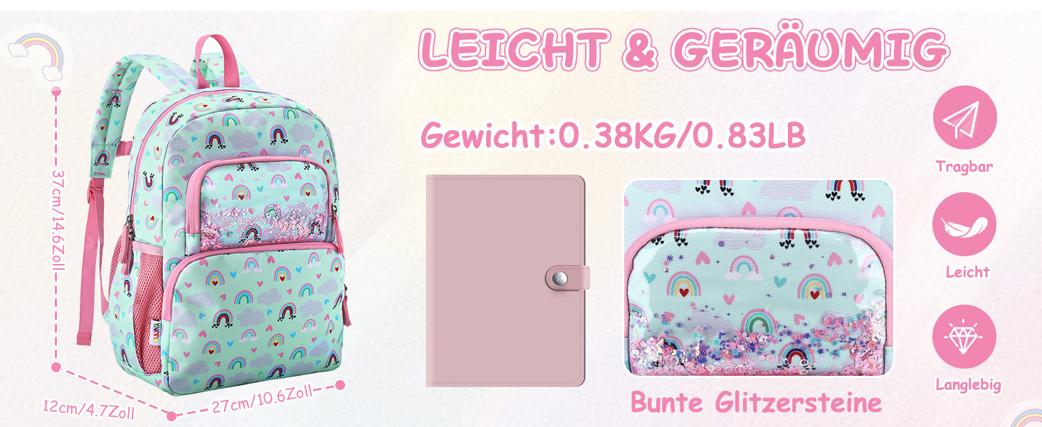 Дитячий рюкзак RAVUO для дівчаток та хлопчиків, шкільний рюкзак з нагрудним ремінцем, милий рюкзак з єдинорогом/динозавром для дітей 3-8 років, рюкзак для дошкільнят/1 класу, рюкзак з метеликом