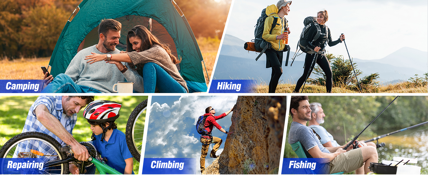 Мультитул BIBURY 12-в-1 для чоловіків: інструмент для кемпінгу, виживання, подорожей та дому