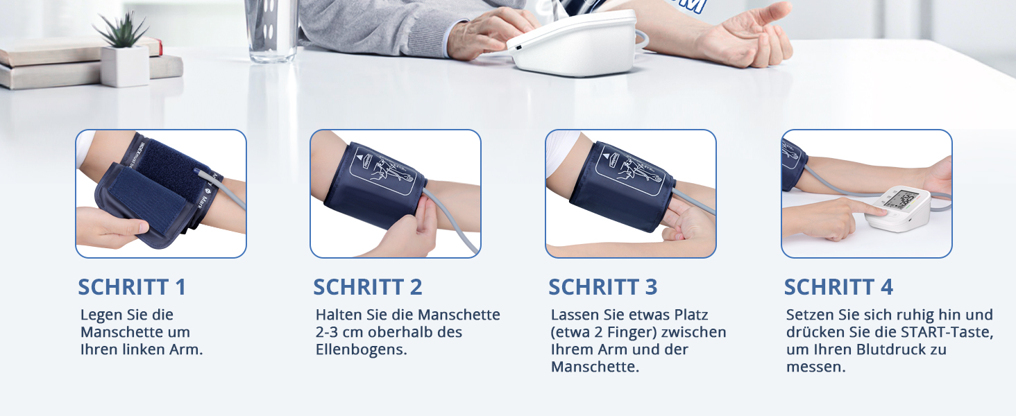 Автоматичний тонометр на плече з LCD-дисплеєм та регульованою манжетою (22–42 см), One-Touch, перловий колір