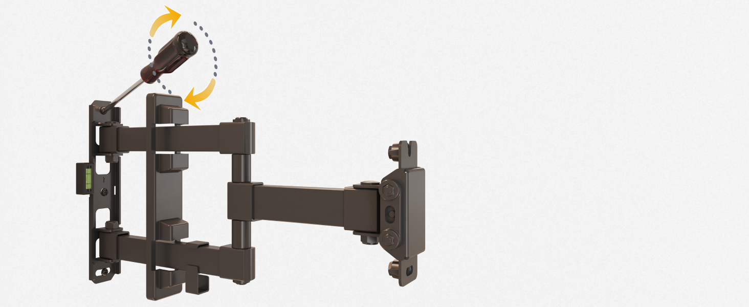 Настінне кріплення для монітора/телевізора RICOO S3911 13-34 дюйми, поворотне, VESA 75x75/100x100