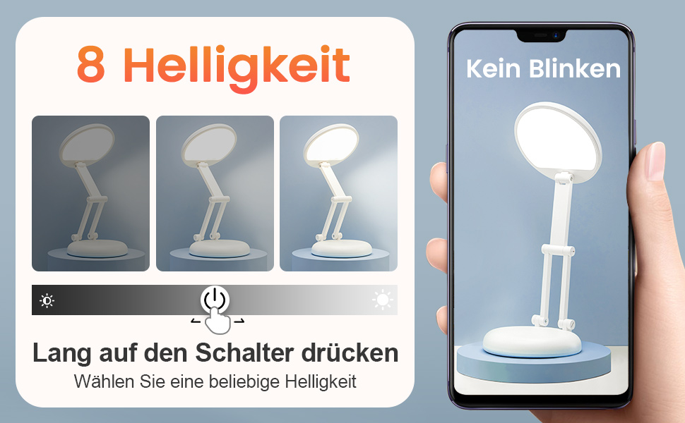 Світлодіодна лампа для читання One Fire 48 LED з USB, 10W адаптер, 40см, гнучка, біла - нічник для дитячого ліжка