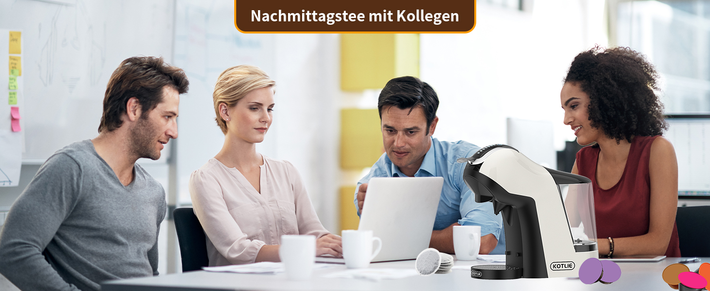 Кавомашина KOTLIE 5-в-1: капсули, кава, ESE (44 мм), регулювання, великий бак (EM-308A)