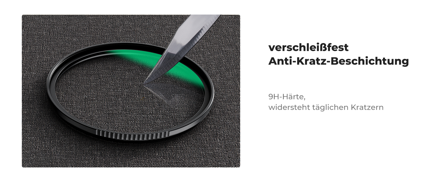 Фільтр UV K&F Concept 67mm 9H, захисний фільтр, захист від ударів (Nano Xcel)