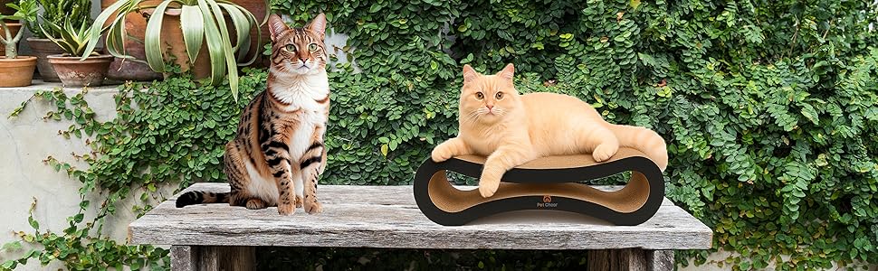 Кігтеточка Likea Ultimate з ліжком та лаунжем, чорна