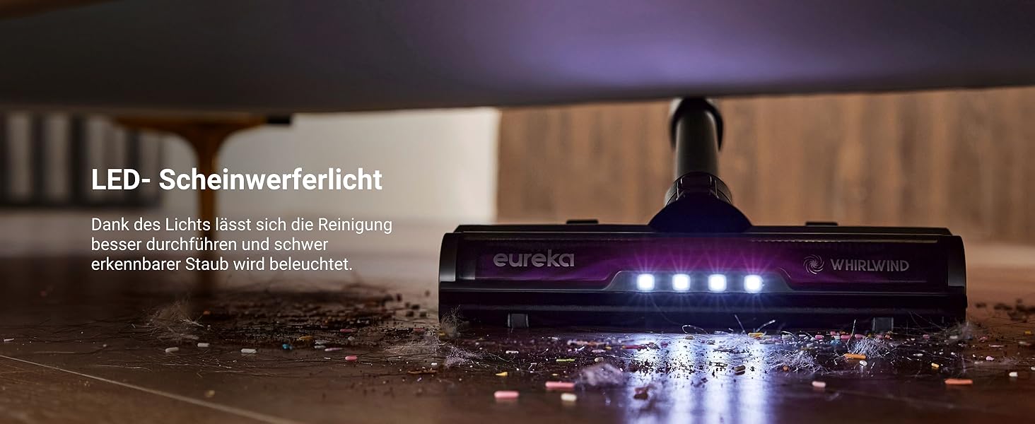 Пилгопоглинач Eureka Stylus Elite з док-станцією, 24000 Па, автоматичним випорожненням, мішком 3л, 60 хв роботи, антизаплутана щітка, LED-фара, знімна батарея