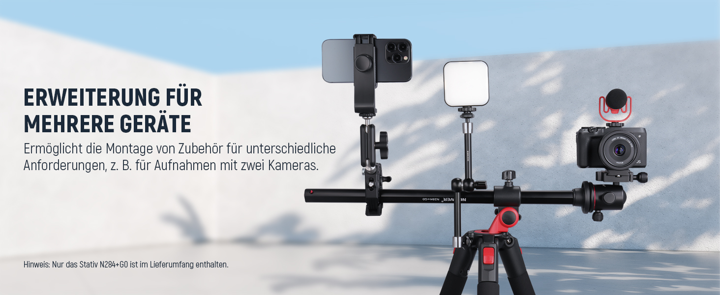 Штатив для камери NEEWER з моноподом, 72 дюйми, алюміній, для DSLR/Camcorder, 360° кульковий голівкою, QR-платівкою Arca, максимальне навантаження 33 lbs, з серветкою для чищення