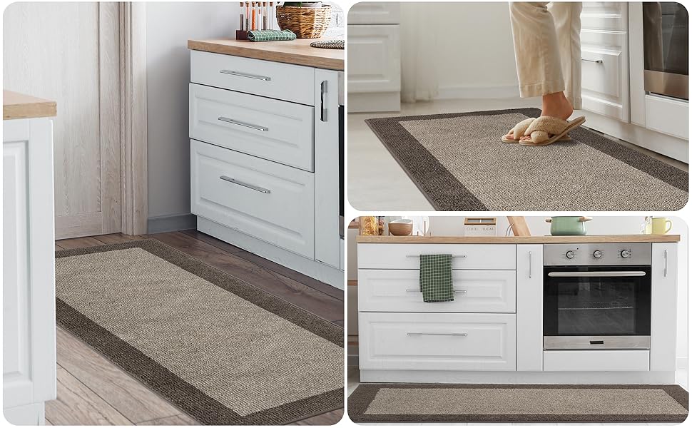 Пристрій для очищення взуття FCSDETAIL: Вбираючий килимок для вхідних дверей та коридору 60 x 90 см, протиковзний та придатний для прання