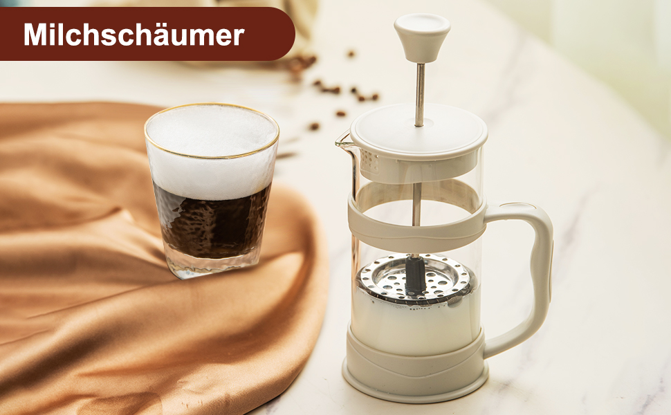 Френч-прес ParaCity 350мл з нержавіючої сталі та термостійкого скла, для холодної заварки, ідеальний для дому та подорожей