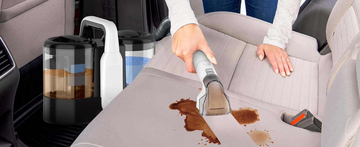Апарат для чищення м'яких меблів та килимів | Миючий пилосос 18kPa | Для дому, авто та тварин