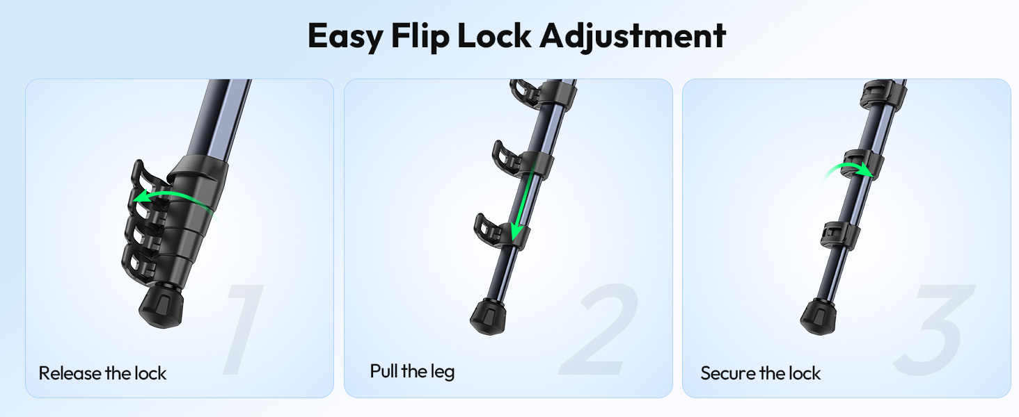 Штатив ULANZI Ombra II 156см з кульковою головкою 360°, компактний туристичний штатив з швидкоїдіючою платформою Uka, тринога для DSLR, Mirrorless камер, смартфонів (вага 1,21 кг, вантажопідйомність 10 кг)