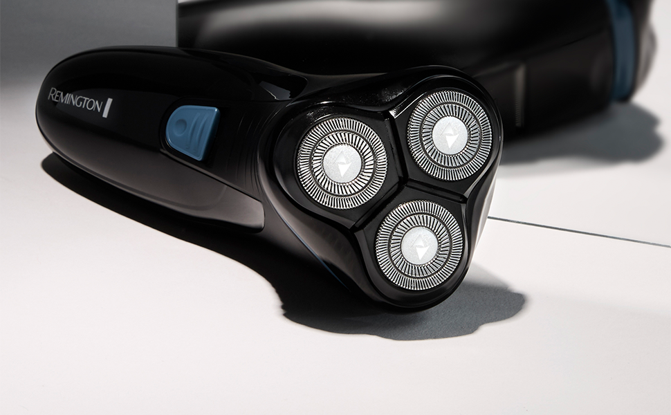 Електричний роторний стайлер Remington R1 для чоловіків (сухе гоління, тример, USB-C, гнучкі леза)