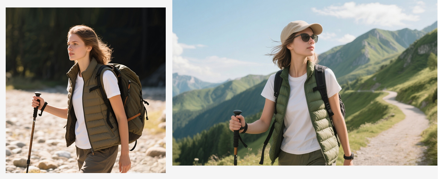 Жіноча тепла куртка Little Donkey Andy Puffer з водовідштовхувальним покриттям для активного відпочинку, хайкінгу та бігу (S, Зелений)