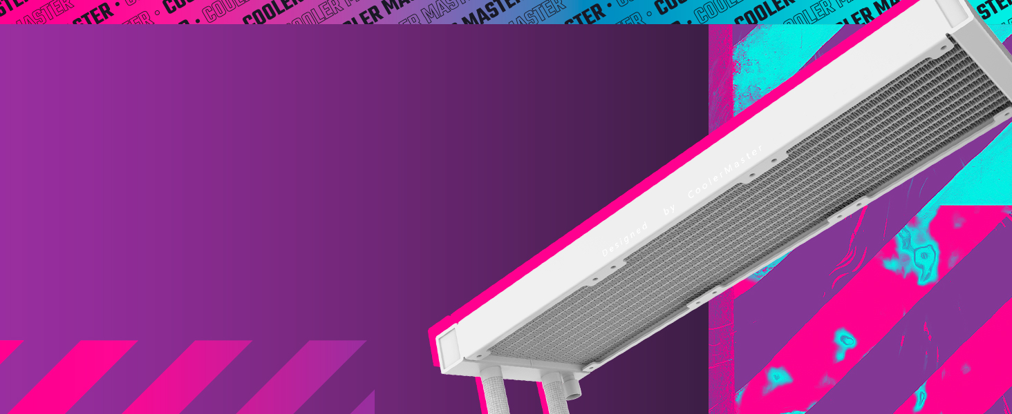 Система водяного охолодження Cooler Master MasterLiquid PL Flux 360 (білий) з 2 x 120mm вентиляторами та ARGB-контролером