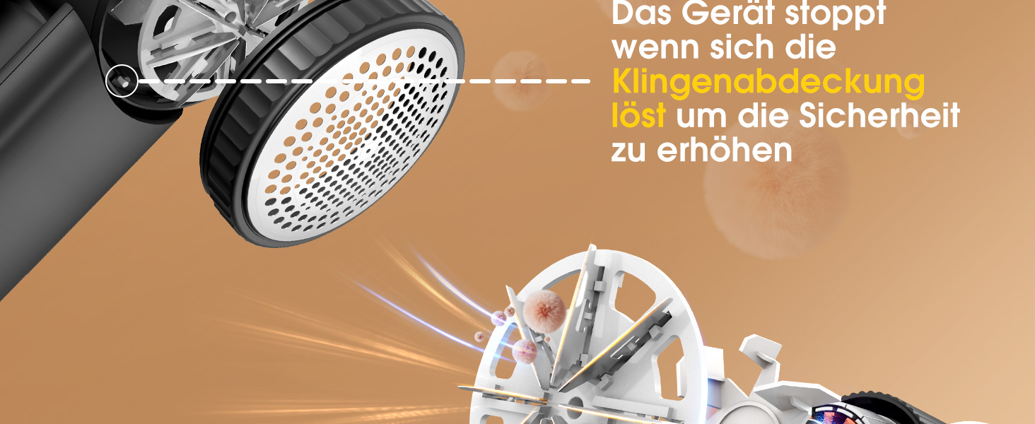 Електрична машинка для видалення катишків Ninesun з USB-зарядкою, LED-дисплеєм та запасною лезою для одягу