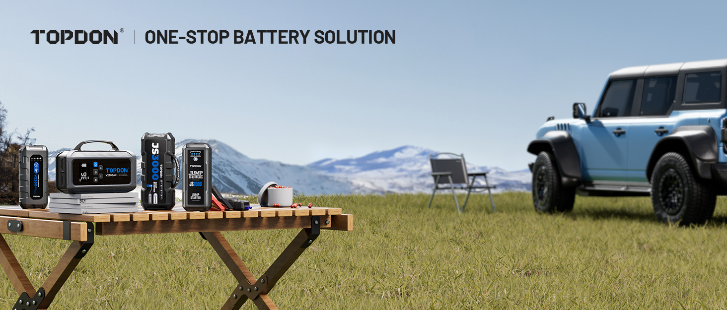 TOPDON V2200Air: Портативний стартер та компресор для авто (2200A, 150PSI)